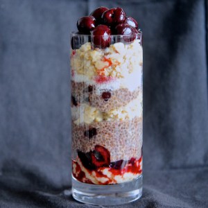 Cherry Coconut Chia Seed Parfait