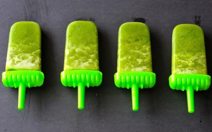 Cucumber Mint Pineapple popsicles