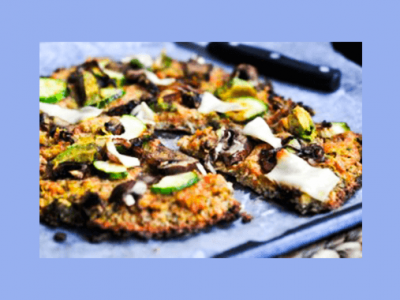 Vegan Cauliflower Crust Pizza