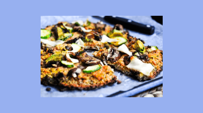 Vegan Cauliflower Crust Pizza